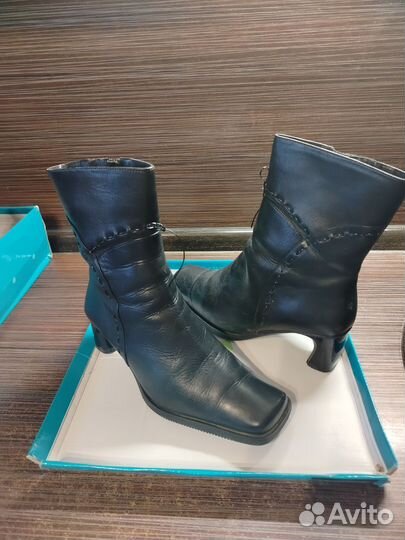 Полусапоги натуральная кожа