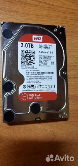 Жесткий диск Western Digital WD Red 3 тб WD30efrx