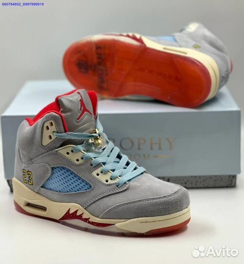 Кроссовки Trophy Room x Air Jordan 5 (Арт.25892)