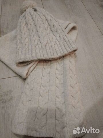 Шапка с шарфом