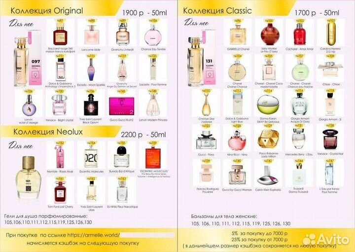 Парфюмерия премиум качества - Armelle