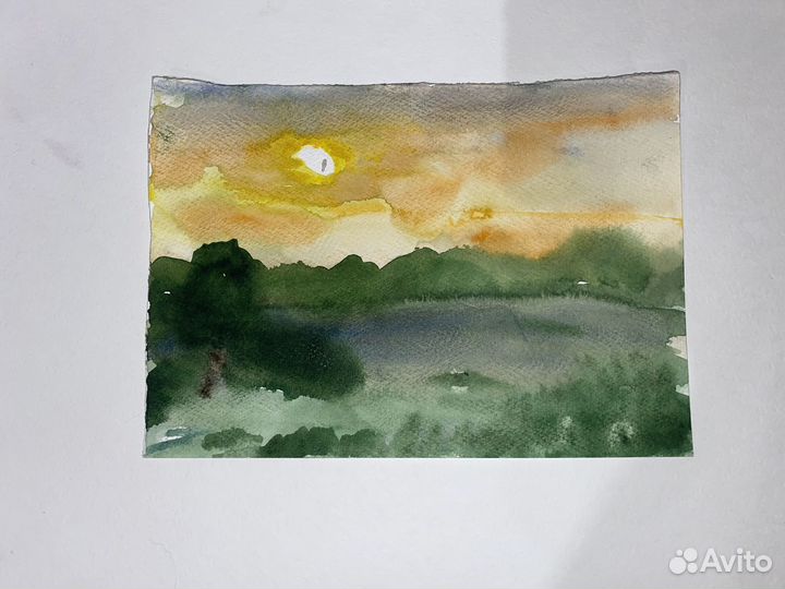 Рисунок детский пейзаж живопись