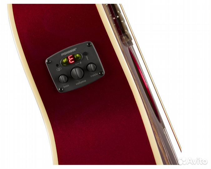 Электроакустическая гитара Fender Newporter Red