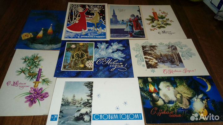 Открытки новогодние СССР