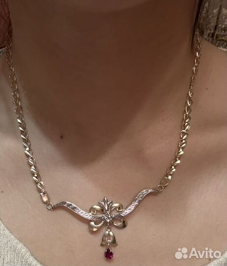 Золотое колье 750 пробы