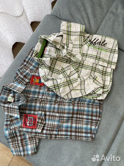 Рубашки детские 2шт 80-86