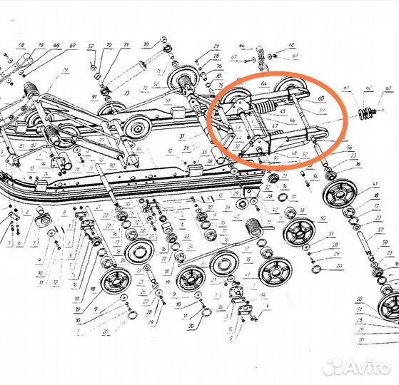 Кронштейн слома снегоход Рысь 219.02.040.000
