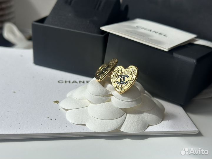 Серьги Chanel оригинал новые комплект бутика