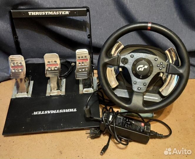 Руль, база и педали Thrustmaster t500rs + pedalset