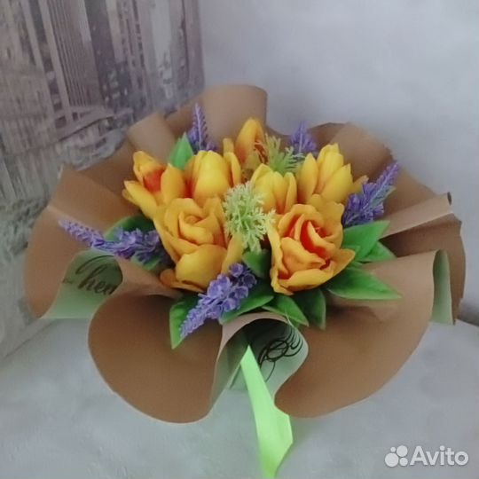 Букет из мыла ручной работы на 8 марта