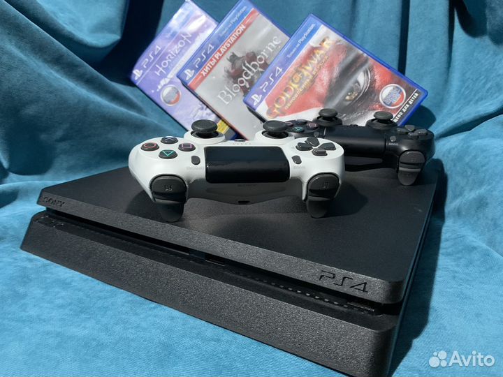 Sony playstation 4 slim 500gb + 3 игры
