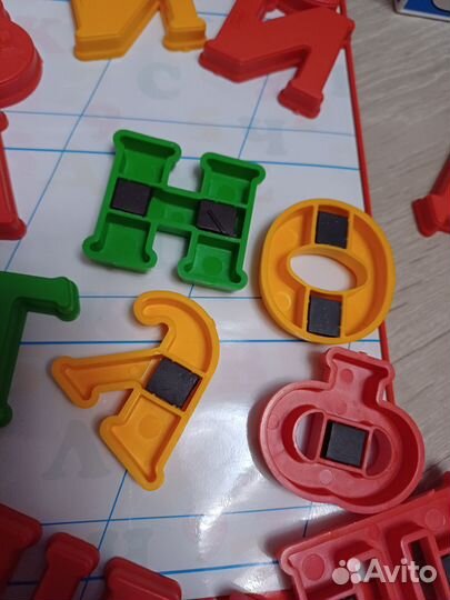 Магнитная азбука и цифры кубики