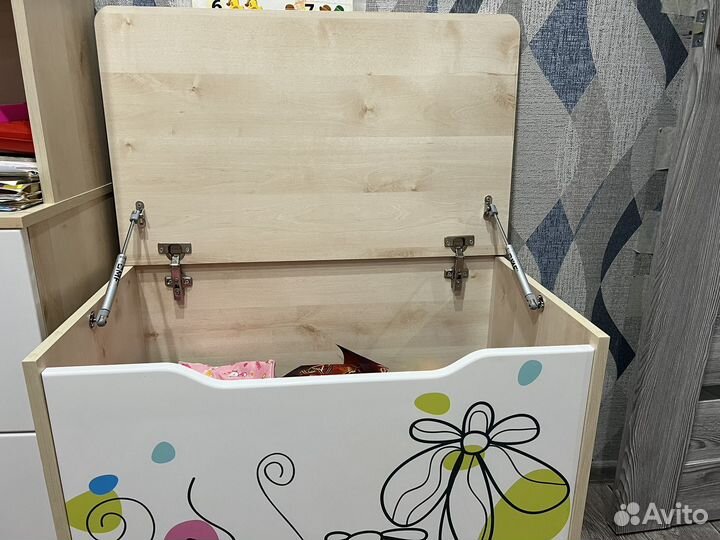 Мебель в детскую- Ящик деревянный для игрушек