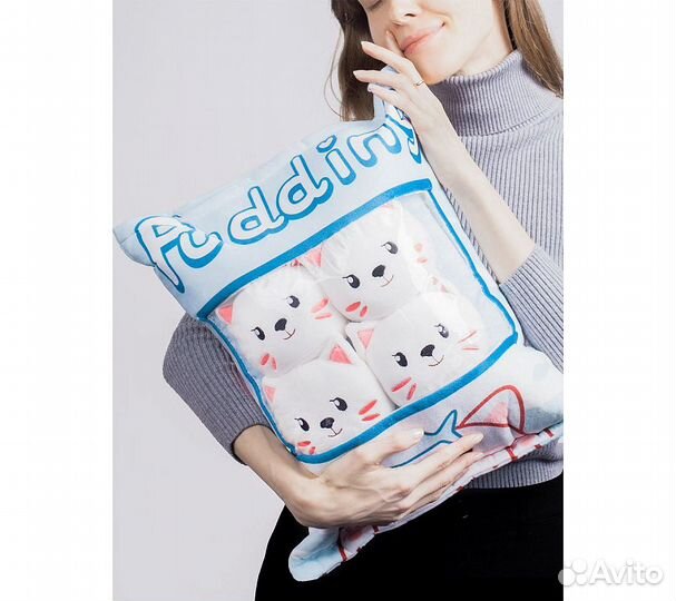 Игрушка подушка с пледом Funfur Pudding