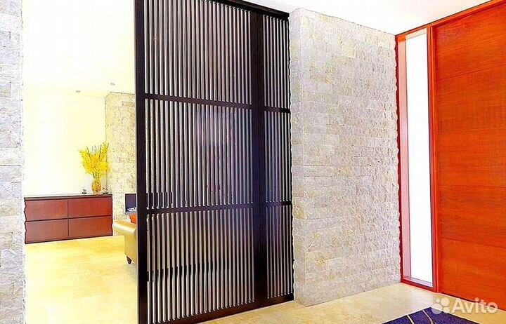 Раздвижная реечная дверь