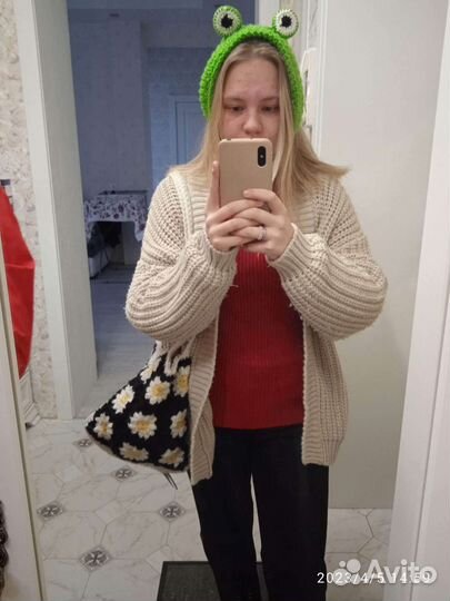 Шапка лягушка