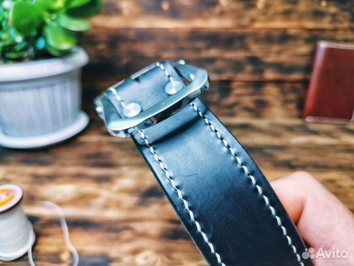 Ремень из натуральной кожи. Ручная работа