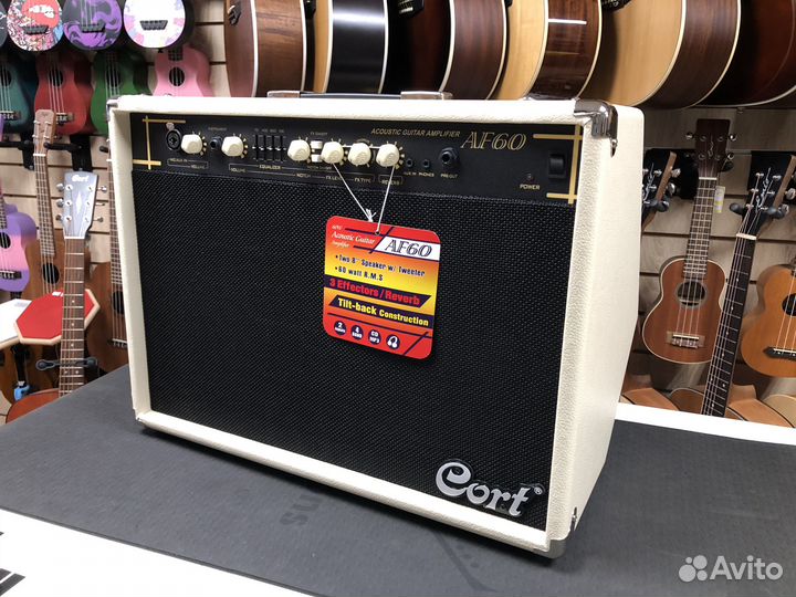 Комбо для акустической гитары, Cort AF60-EU, 60 Вт
