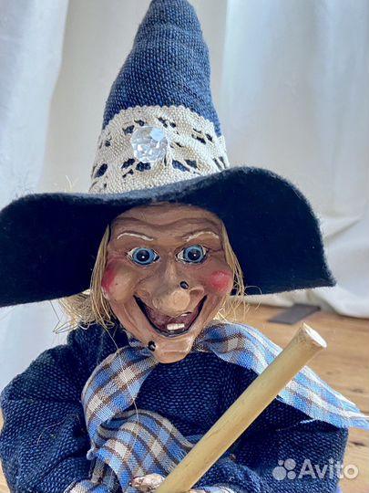 Кукла баба яга46см, веселая яга Оберег в коллекцию