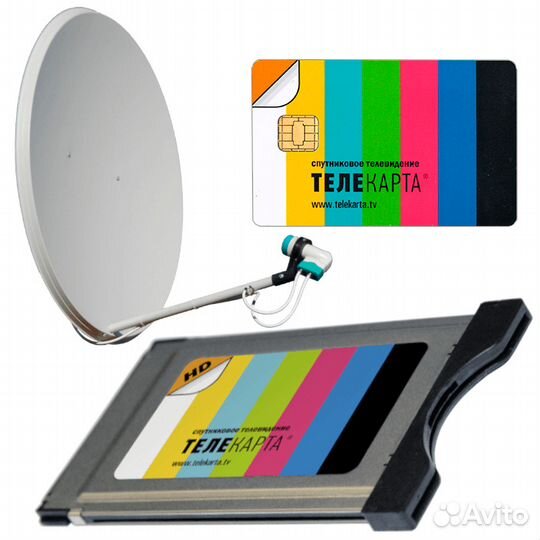 Комплект Телекарта на 1 телевизор с CAM-модулем