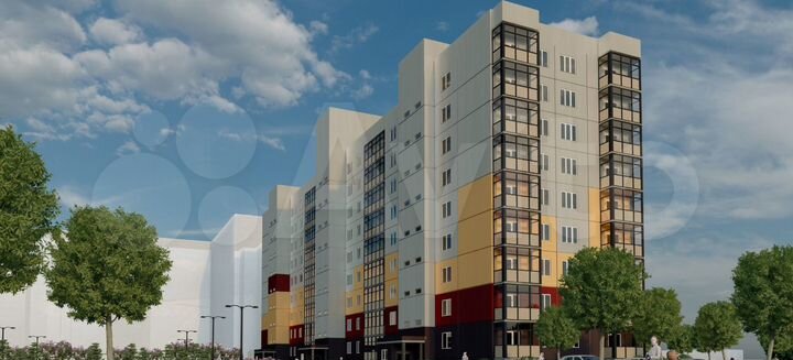 3-к. квартира, 72,4 м², 2/9 эт.