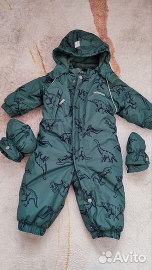 Зимний комбинезон crockid для мальчика 74 80