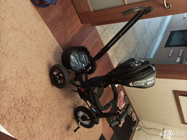 Трехколесный велосипед коляска