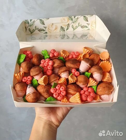 Зефирные грибы, пельмени из зефира