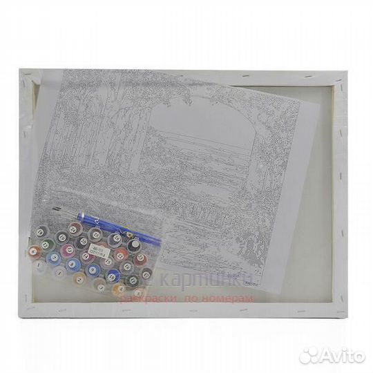 Картина по номерам 40x50 Девушка и кошка