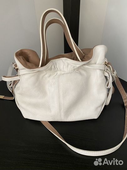 Сумка Patrizia pepe кожаная белая