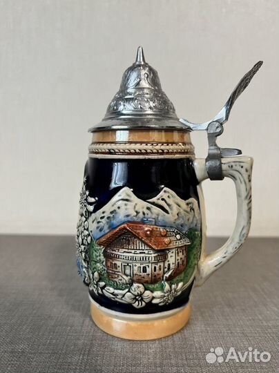 Пивная кружка с крышкой