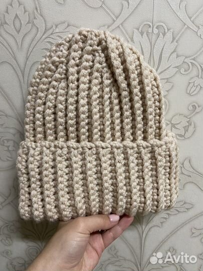 Шапка женская вязаная ручная работа