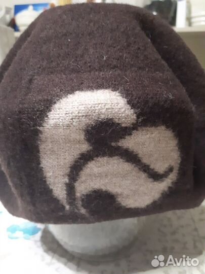 Берет коричневый шерстяной