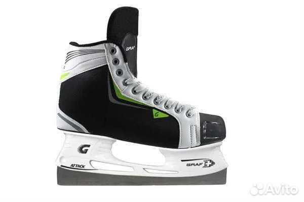 Коньки для хоккея с мячом Graf Attack Super Steel