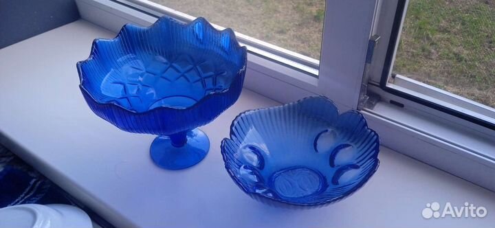 Вазы для фруктов на ножке СССР