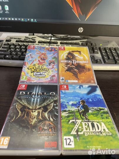 Игры Nintendo switch Zelda/Diablo3/Rabbids/MK11