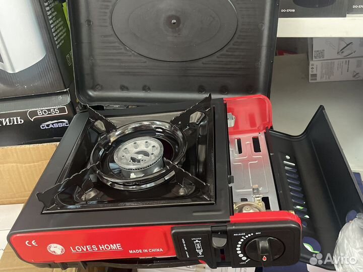 Портативная газовая плита в чемодане