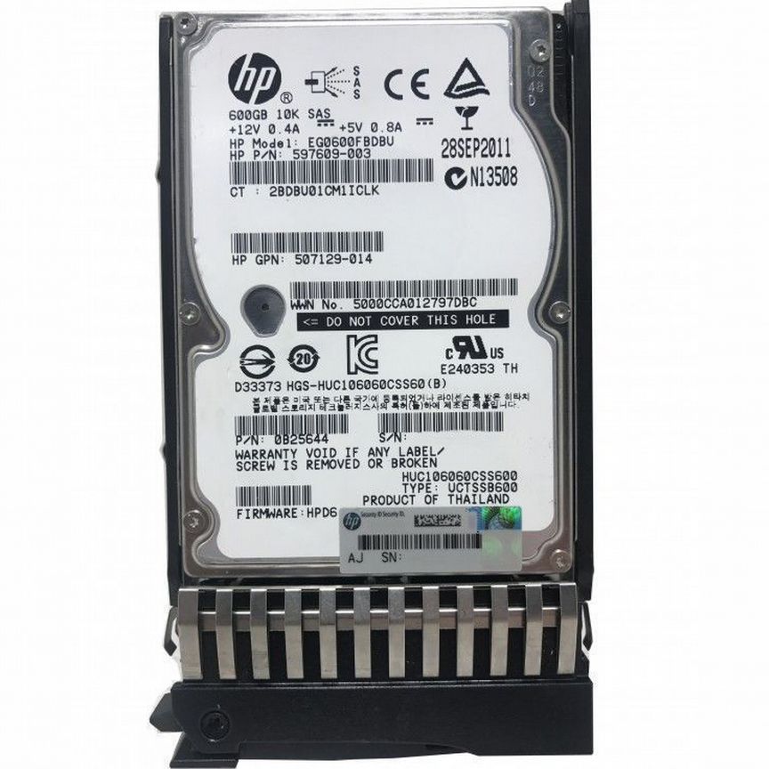 [HUC106060CSS600] Жесткий Диск Hp 600gb Eg0600fbdbu Sas 2.5 10k Huc106060css600