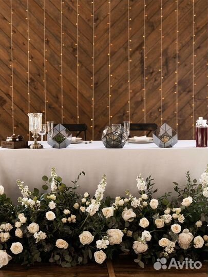 Свадебное оформление.Арка.Президиум.Столы гостей