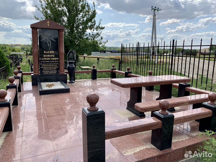 Установка памятников гранит и мрамор