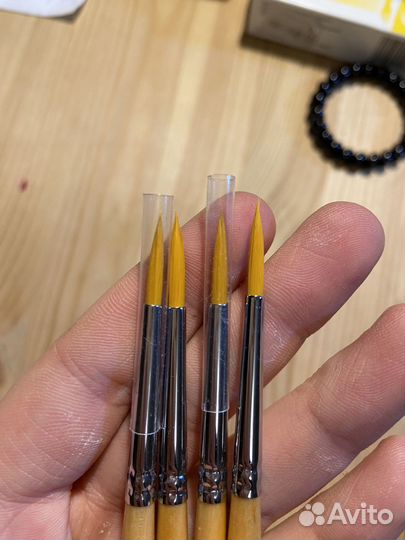 Кисть Сонет синтетика круглая тонкие №3 (4шт)