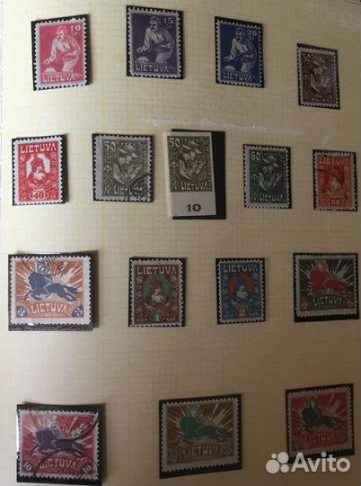 Марки Литвы (1918-1940). часть 2