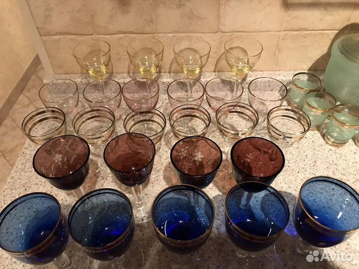 Бокалы и рюмки времён ссср, винтаж