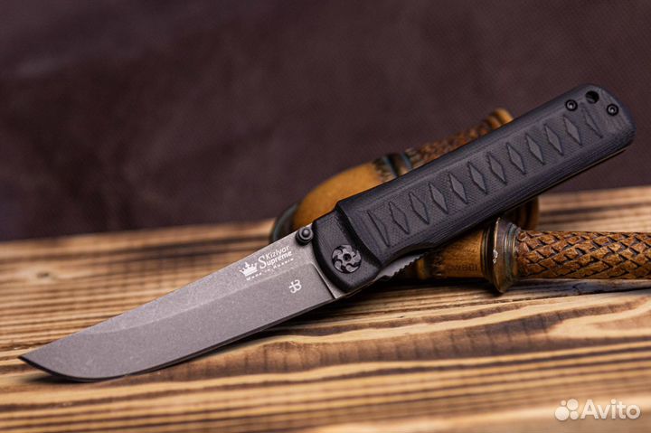 Складной нож whisper D2 tacwash, на подшипнике