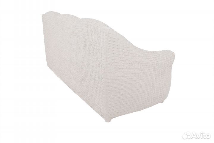 Чехол на диван трехместный универсальный, Молочный