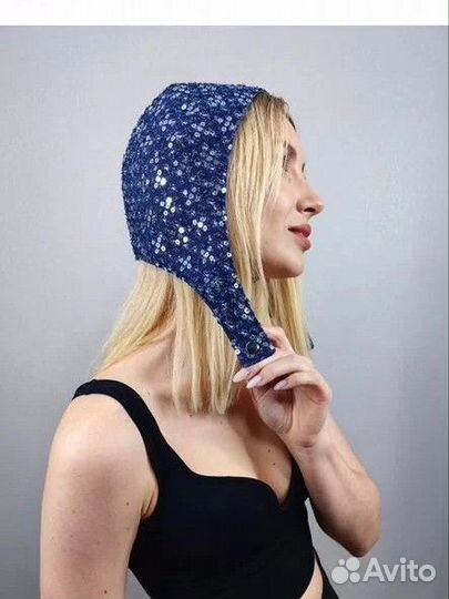 Чепчик с пайетками