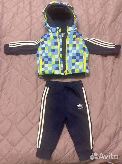 Спортивный костюм и жилетка adidas для мальчика