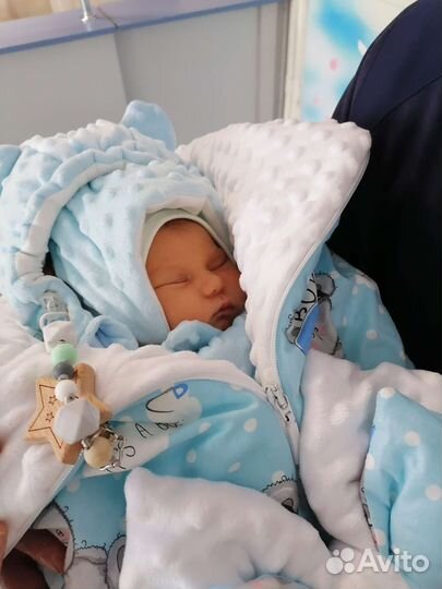 Конверт на выписку для мальчика осень-зима