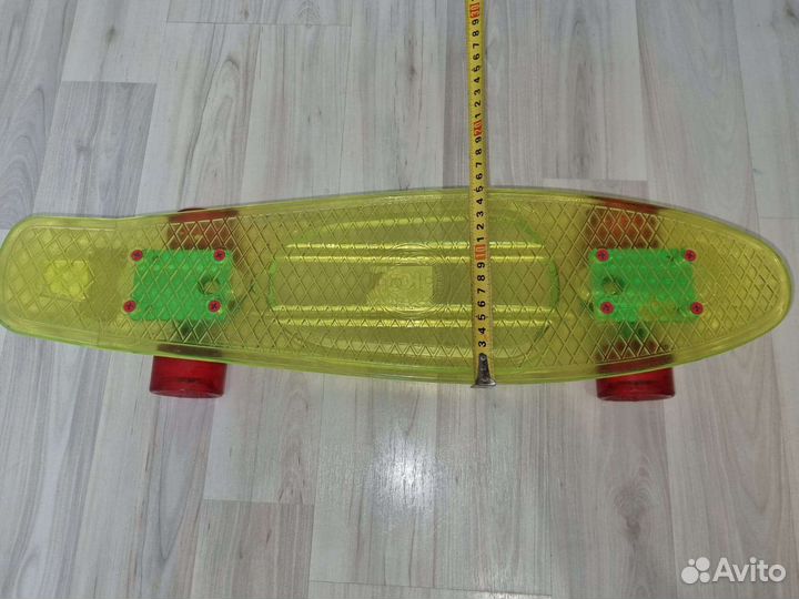 Скейтборд пениборд светящиеся колёса