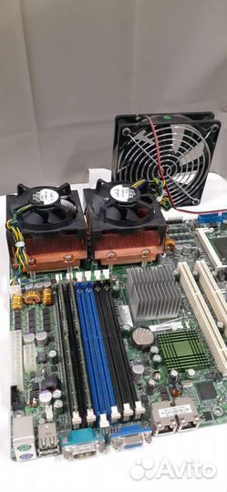 Материнская плата с процессором и озу